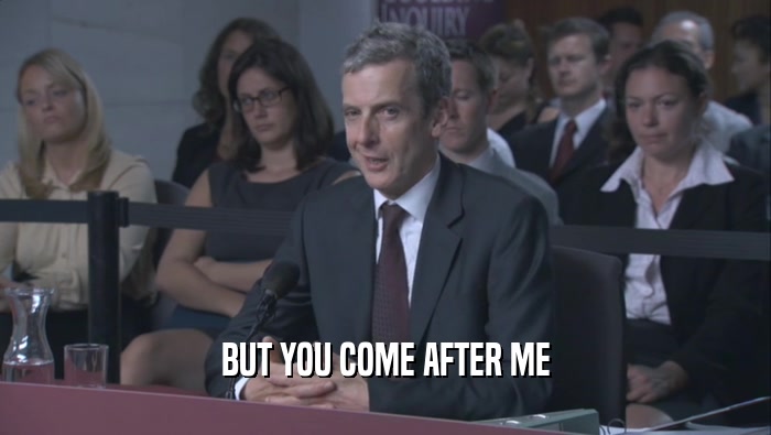 BUT YOU COME AFTER ME  