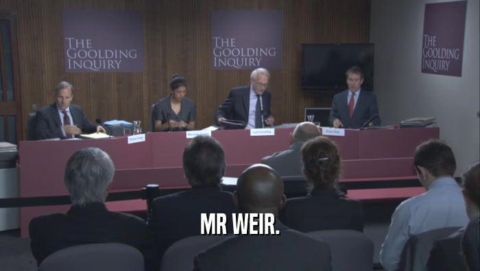 MR WEIR.  