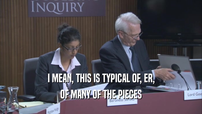 I MEAN, THIS IS TYPICAL OF, ER, OF MANY OF THE PIECES 