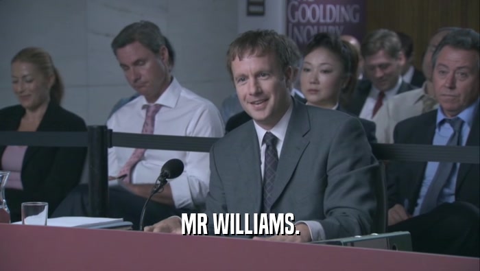 MR WILLIAMS.  