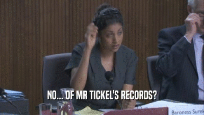 NO... OF MR TICKEL'S RECORDS?
  