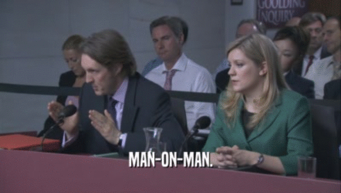 MAN-ON-MAN.  