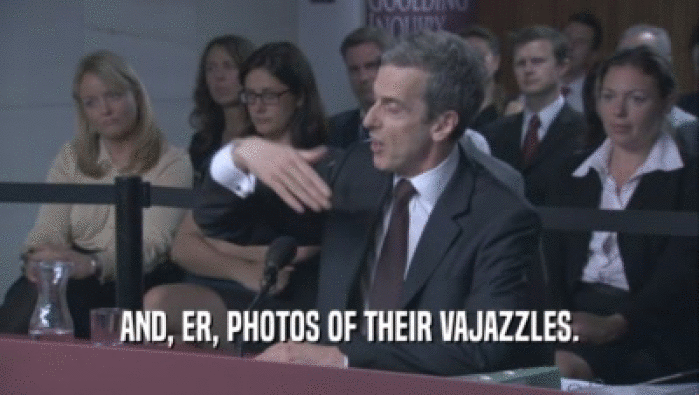AND, ER, PHOTOS OF THEIR VAJAZZLES.  