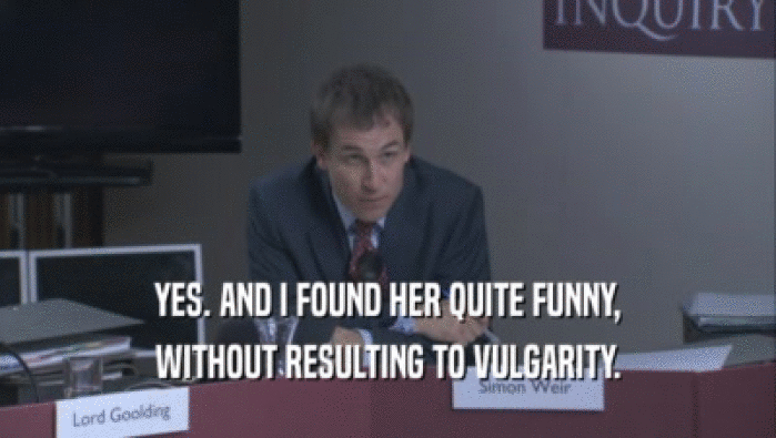 YES. AND I FOUND HER QUITE FUNNY, WITHOUT RESULTING TO VULGARITY. 