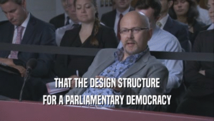 THAT THE DESIGN STRUCTURE FOR A PARLIAMENTARY DEMOCRACY 
