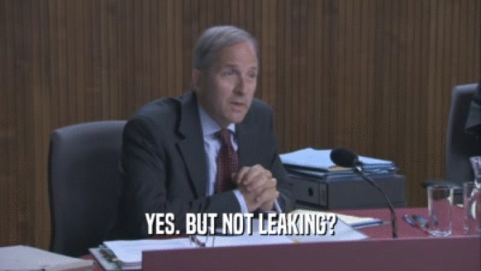 YES. BUT NOT LEAKING?  