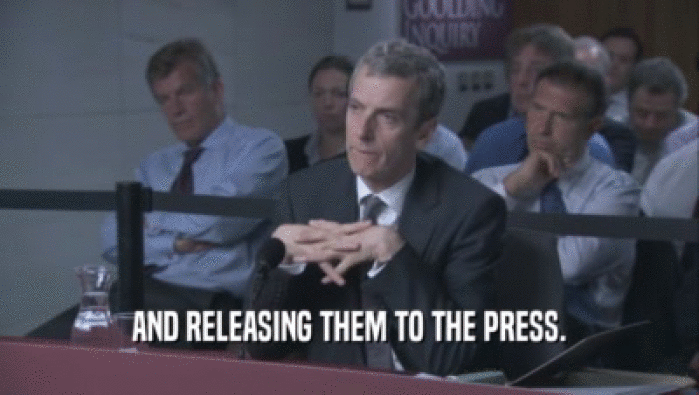 AND RELEASING THEM TO THE PRESS.  
