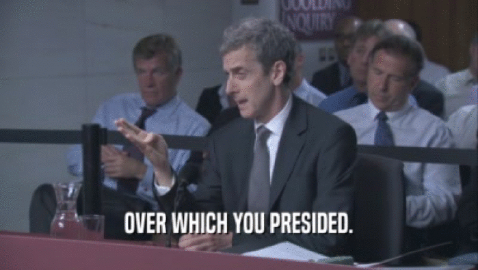 OVER WHICH YOU PRESIDED.  