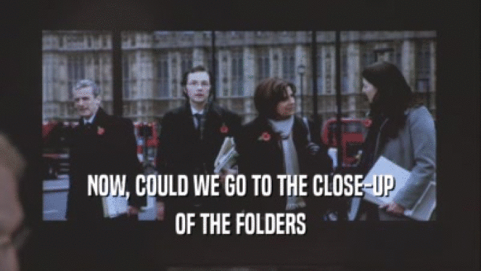 NOW, COULD WE GO TO THE CLOSE-UP OF THE FOLDERS 