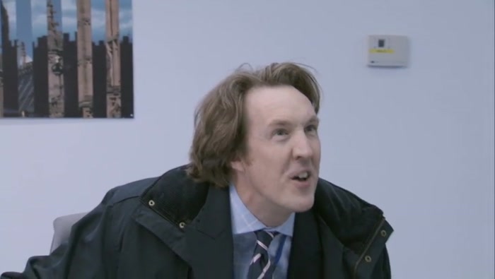 AND SHE'S GOING TO GO OFF ALL OVER THE OFFICE AND, AND LEAVE YOU! 