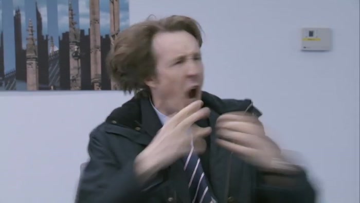 AND SHE'S GOING TO GO OFF ALL OVER THE OFFICE AND, AND LEAVE YOU! 