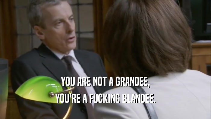 YOU ARE NOT A GRANDEE, YOU'RE A FUCKING BLANDEE. 