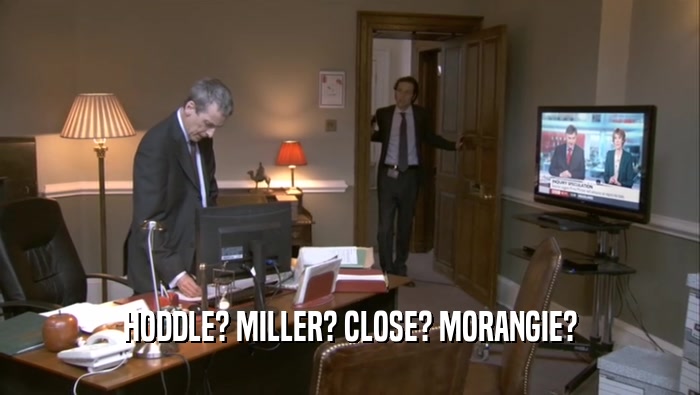 HODDLE? MILLER? CLOSE? MORANGIE?  